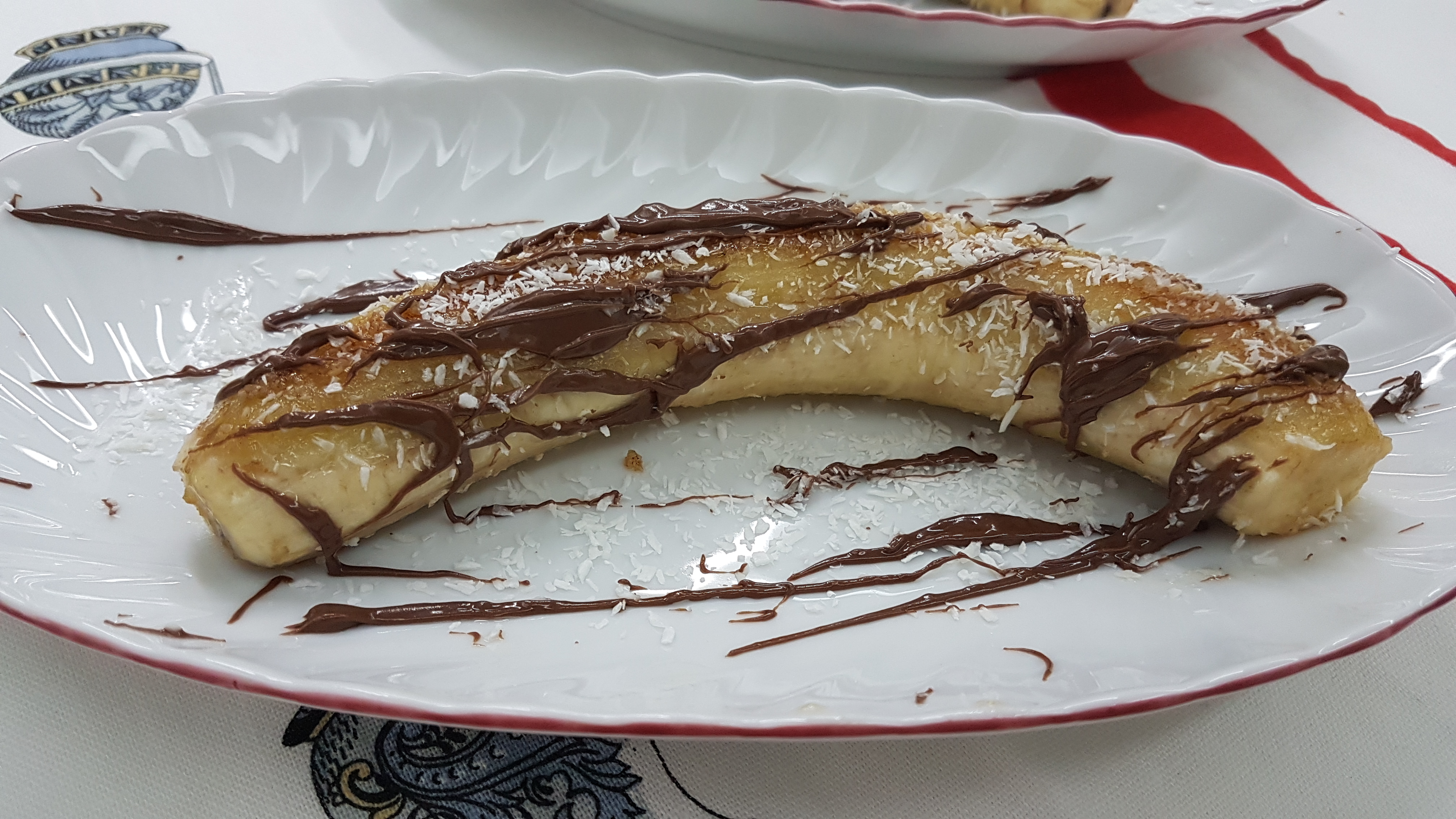 Banana flambè  cocco e nutella