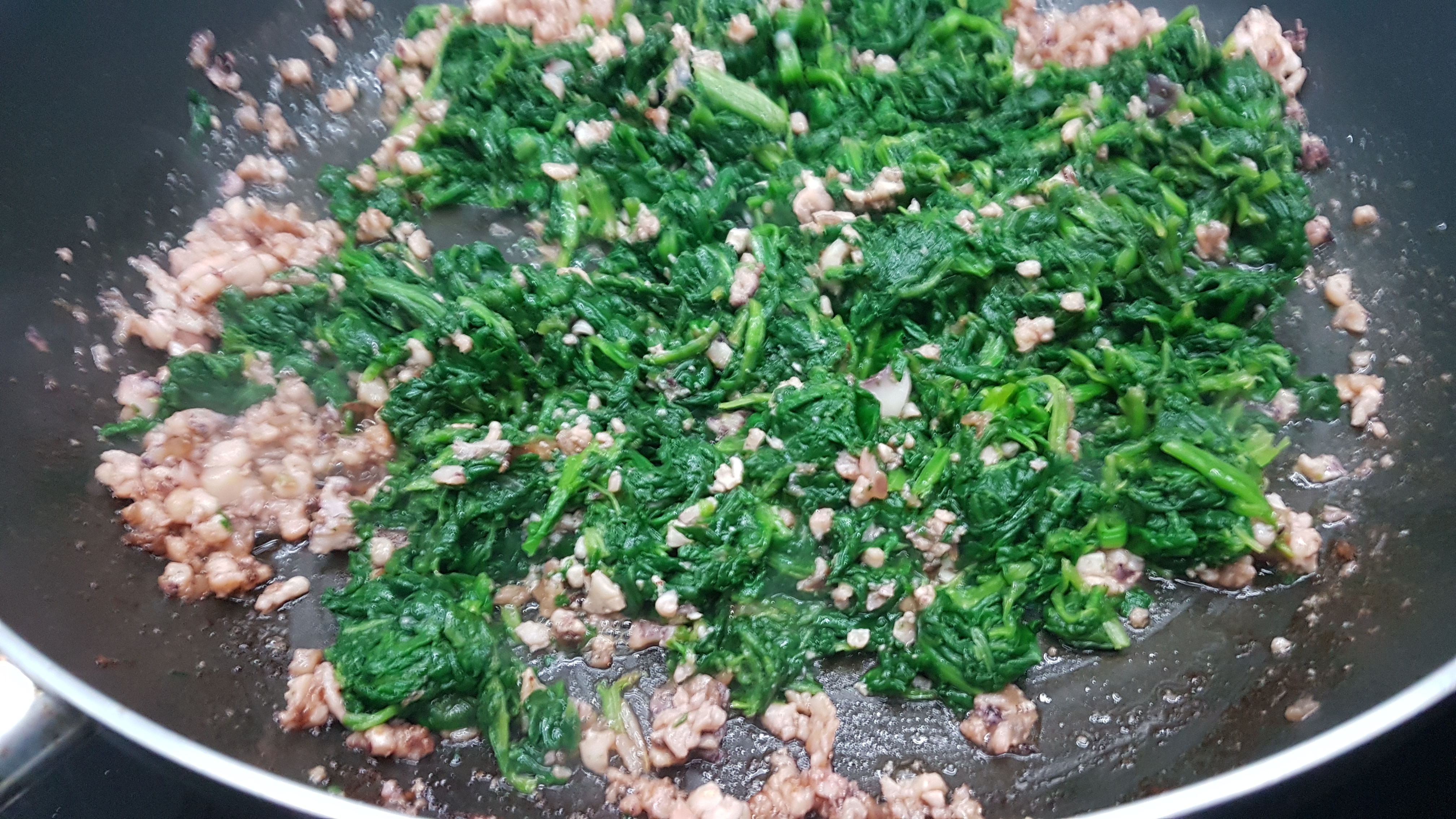 Calamari ripieni con spinaci