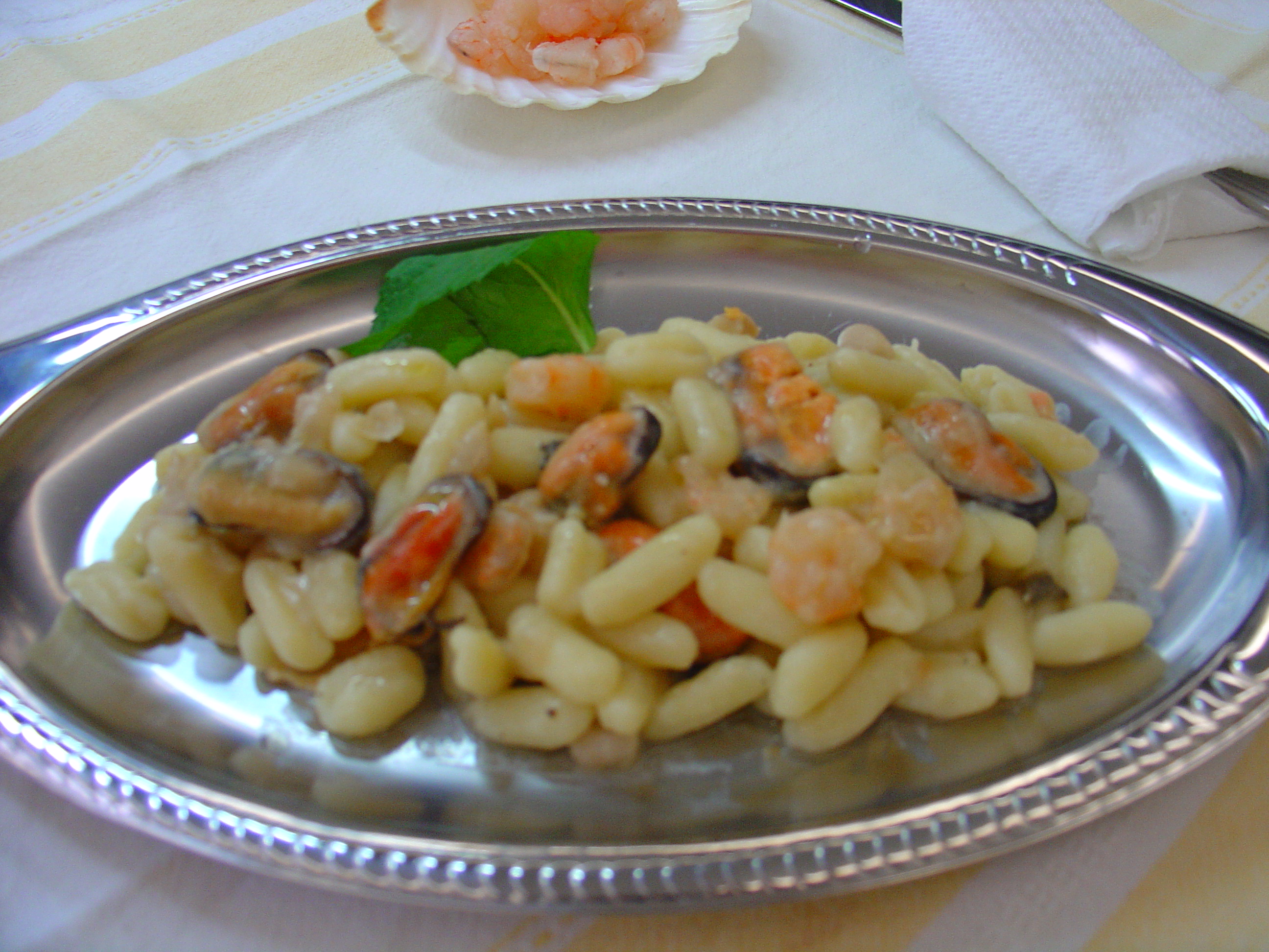 Cavatelli con fagiolata e mare.