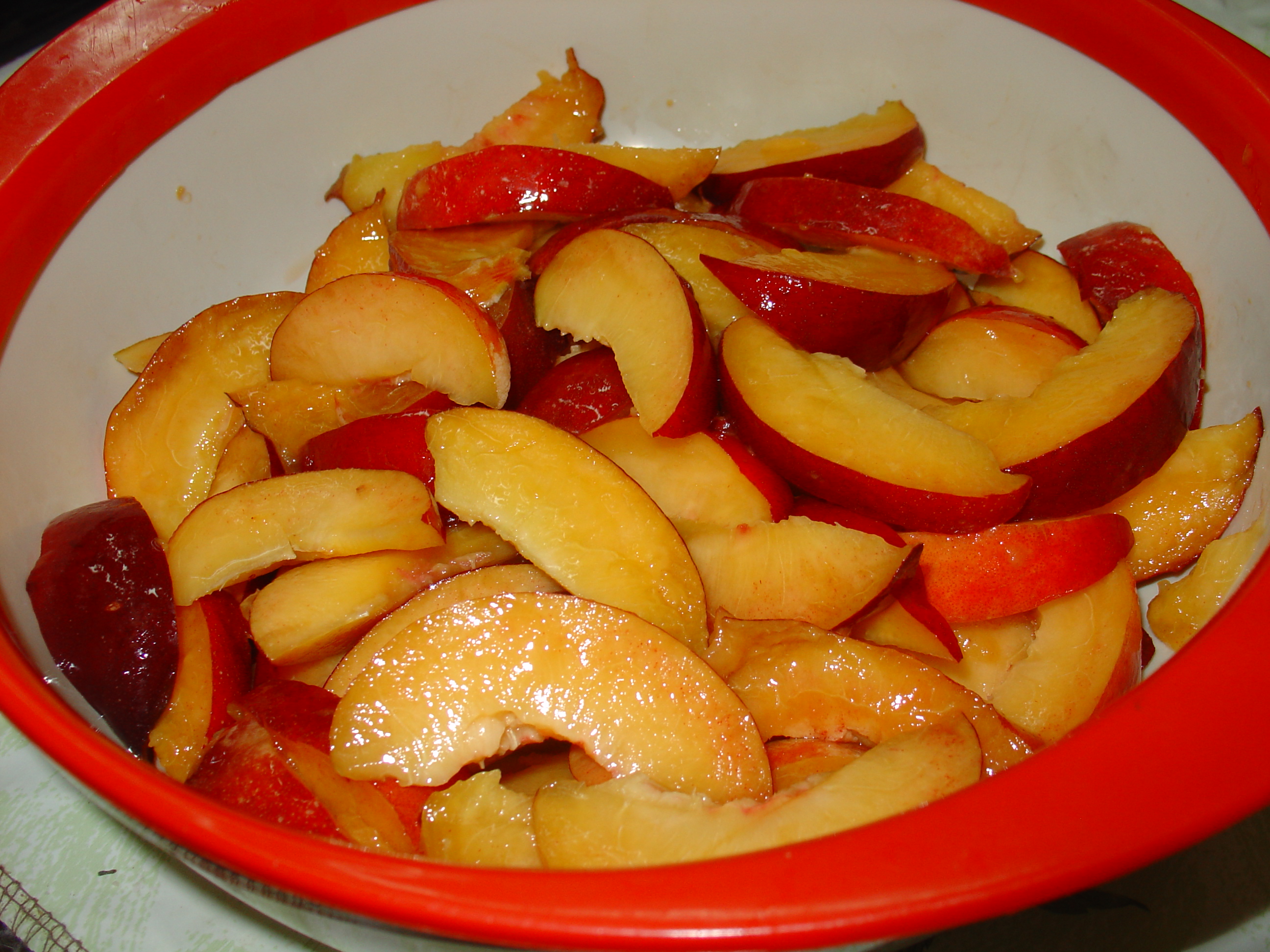 Clafoutis con pesche