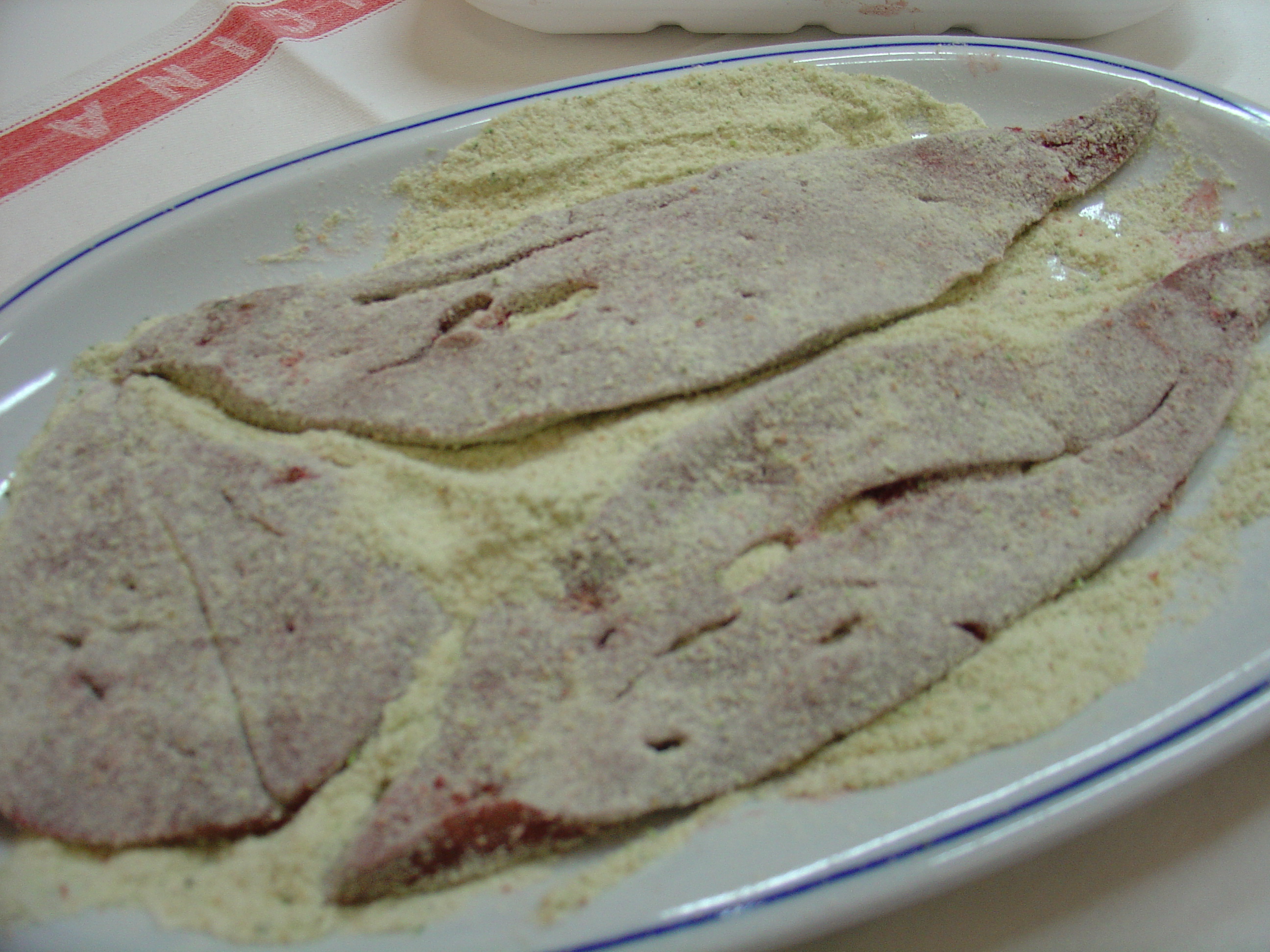 Fegato panato con cipolle