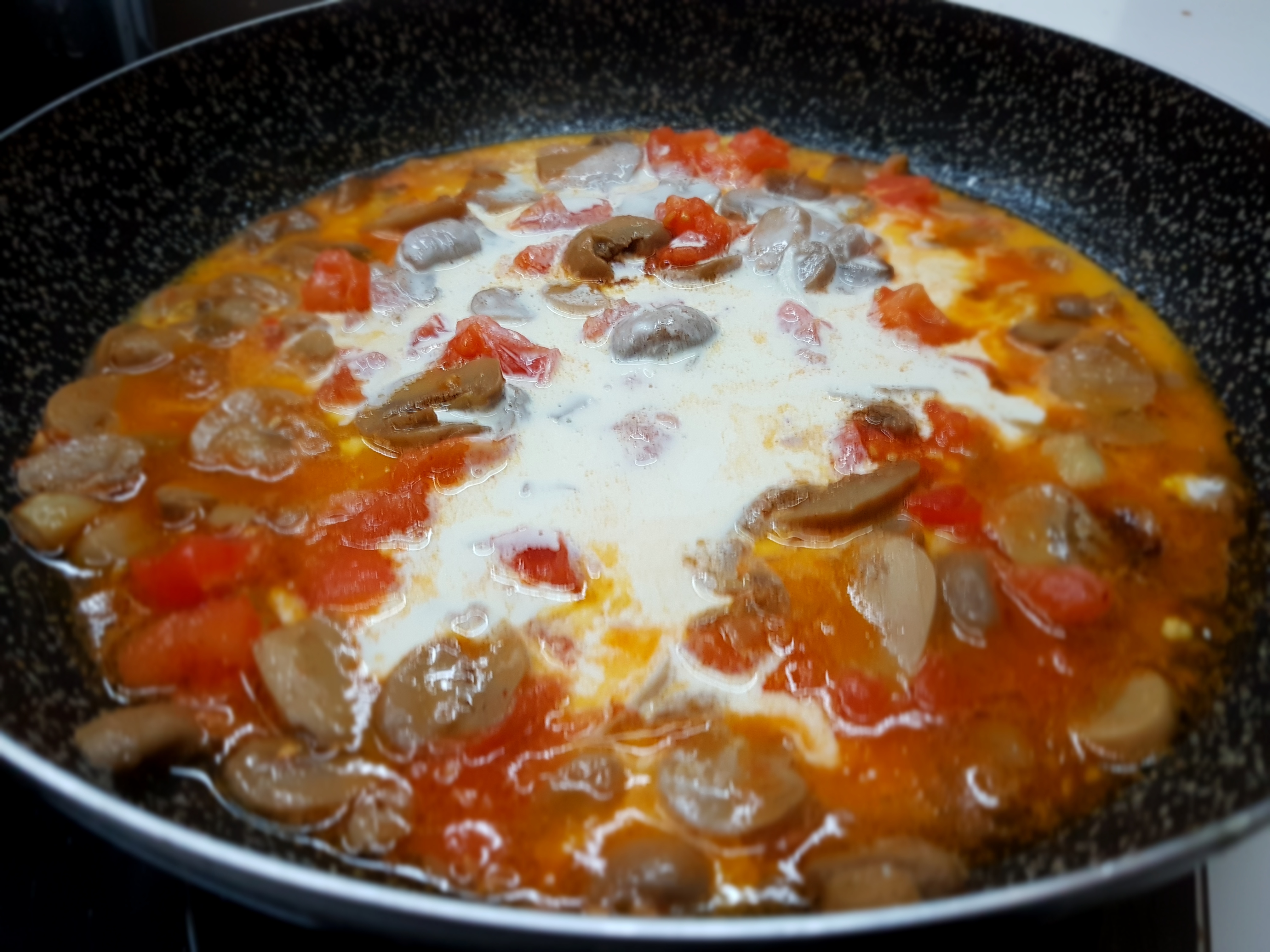 Fusilli con funghi alla birra