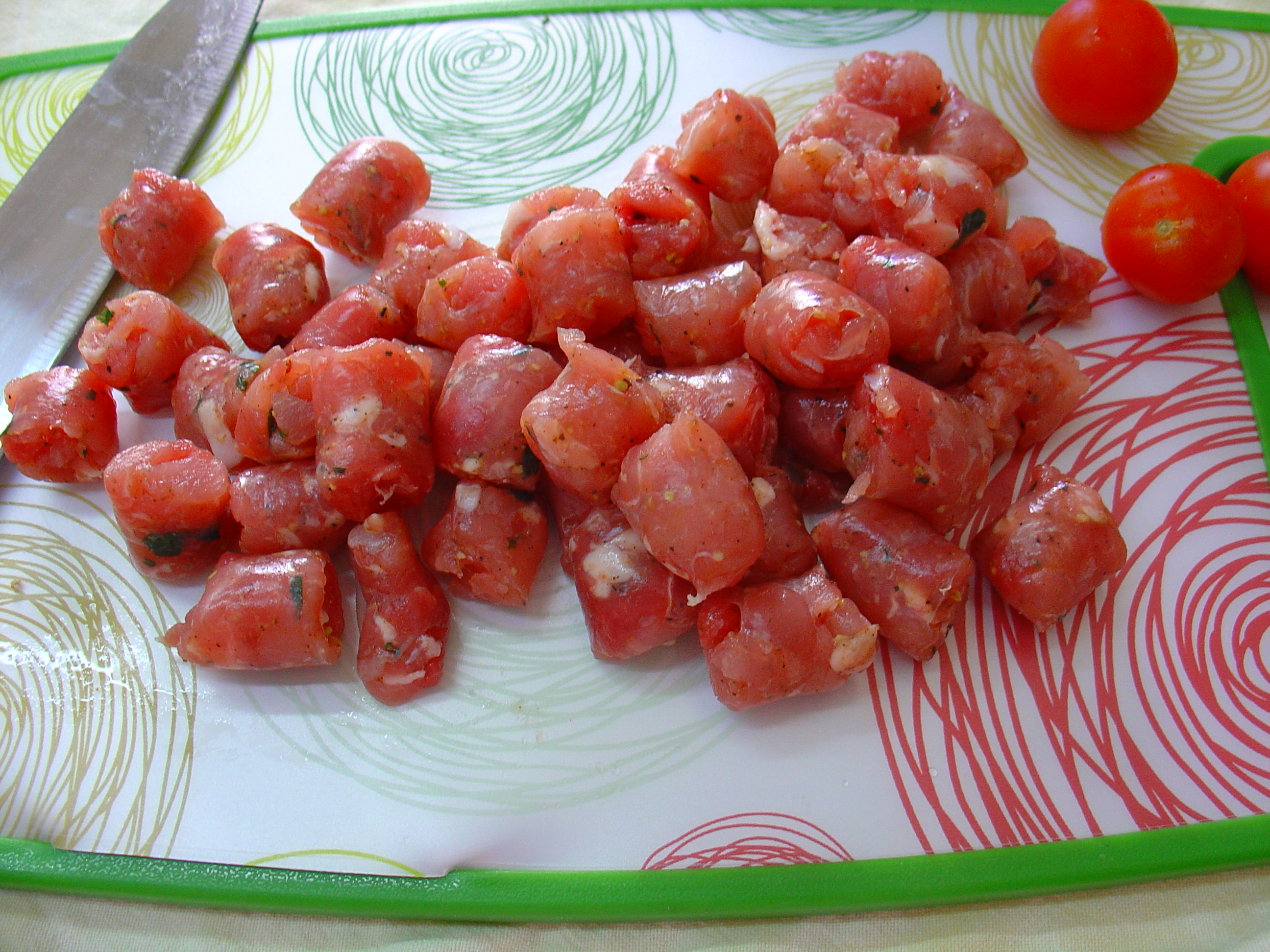 Maltagliati con salsiccia e favetta