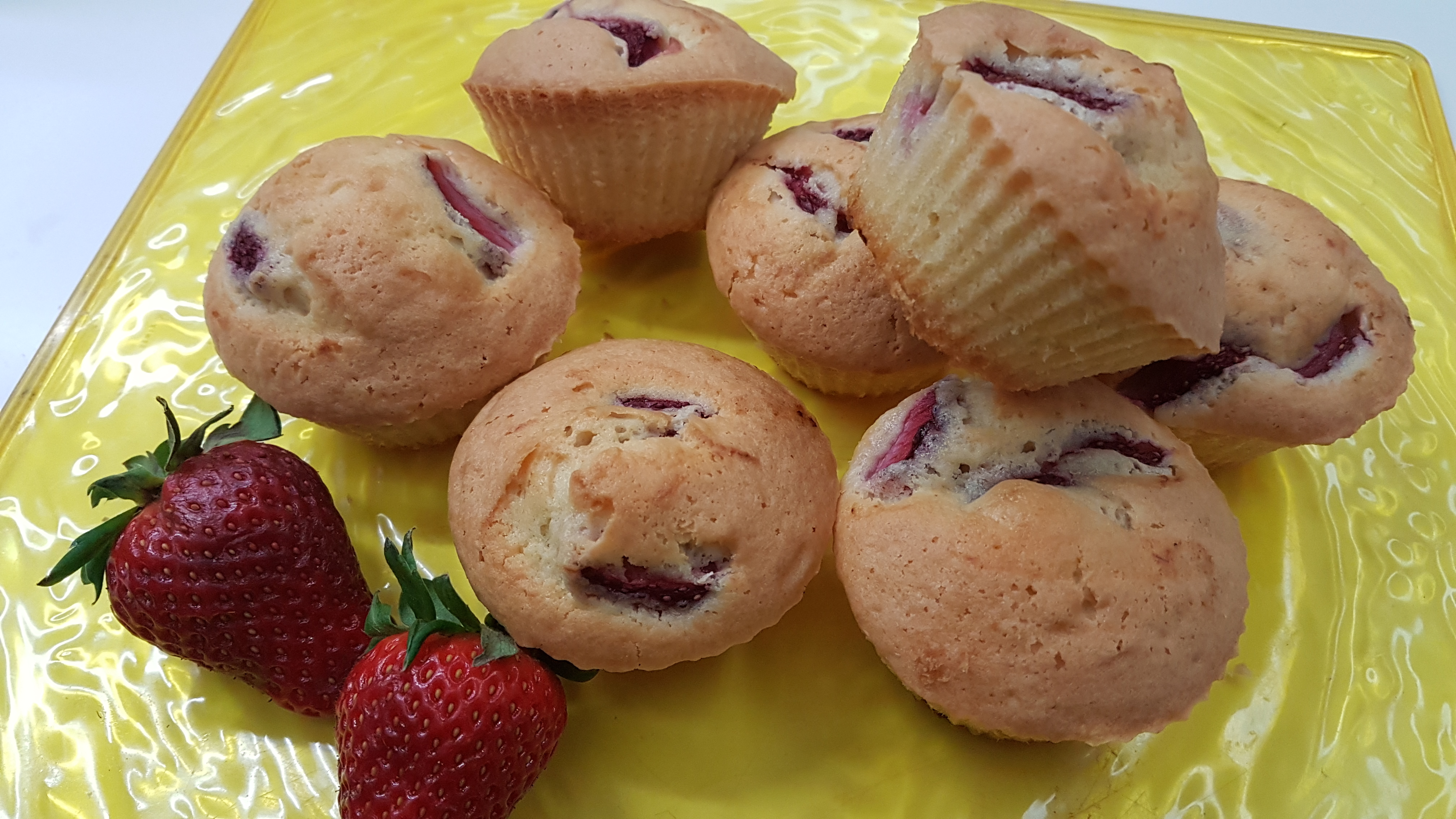 Muffin con fragole