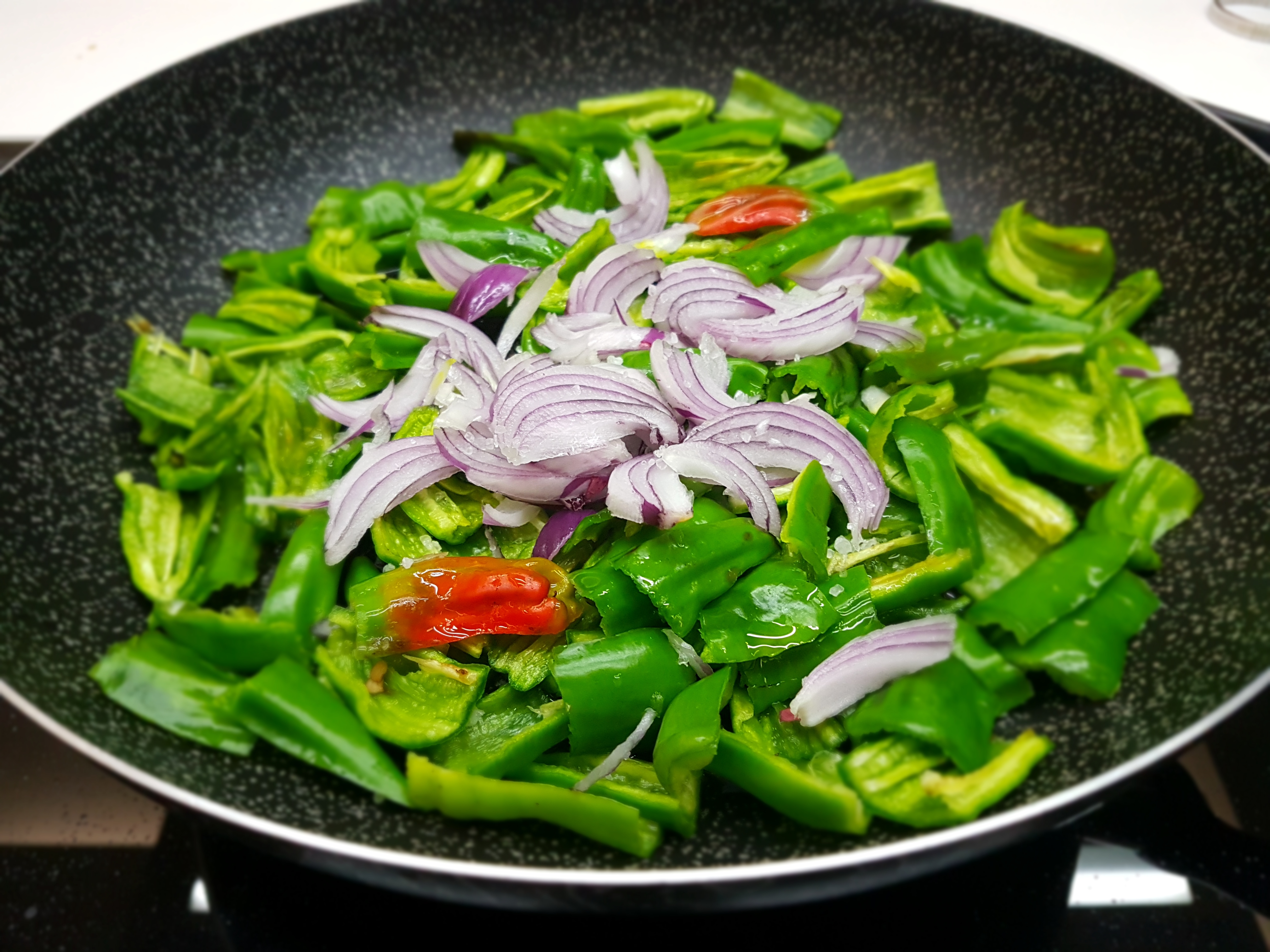 Paparlicchi e patate al forno ( Friggitelli )