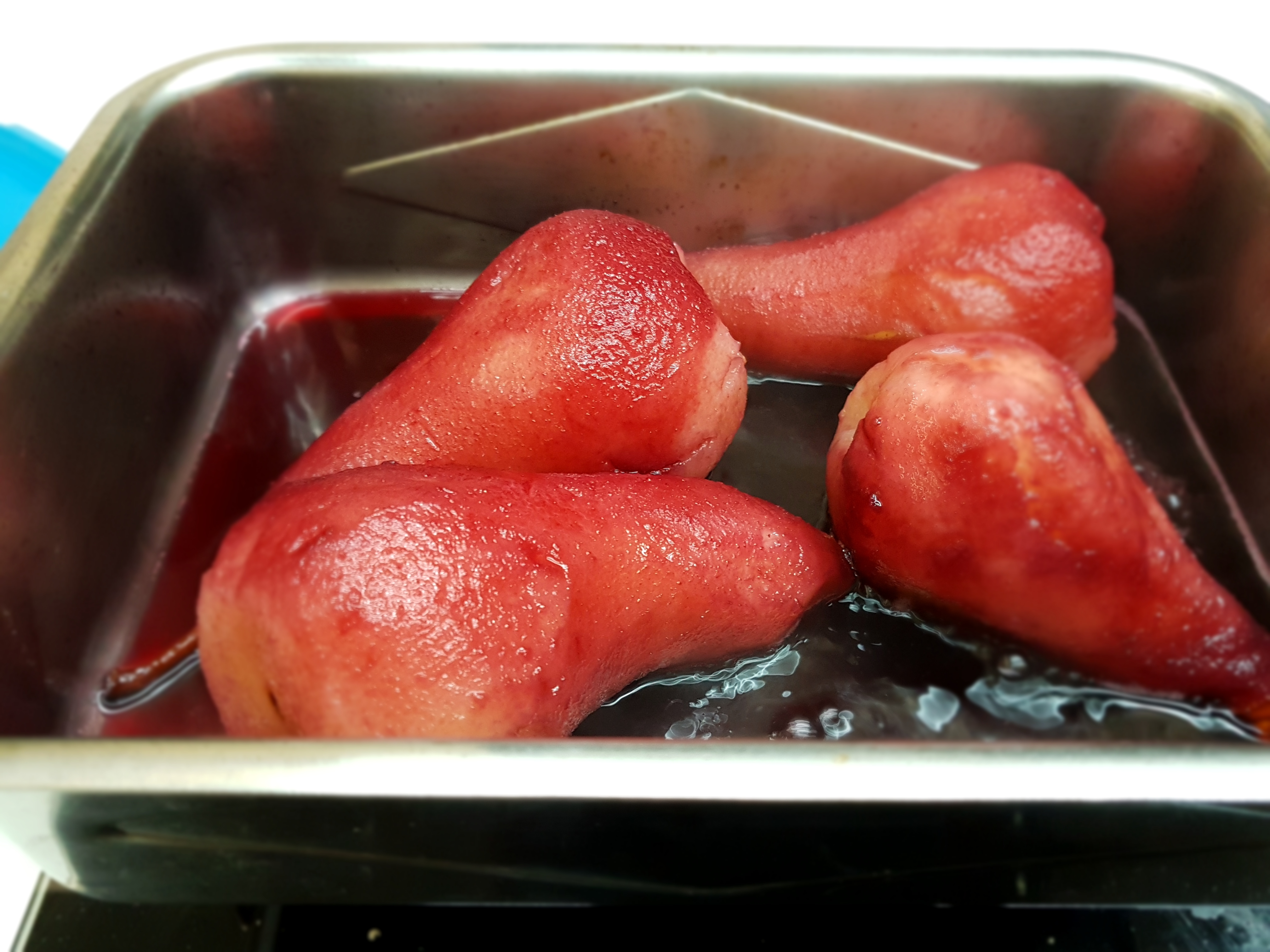 Pere in crema brulé al Nero di Troia