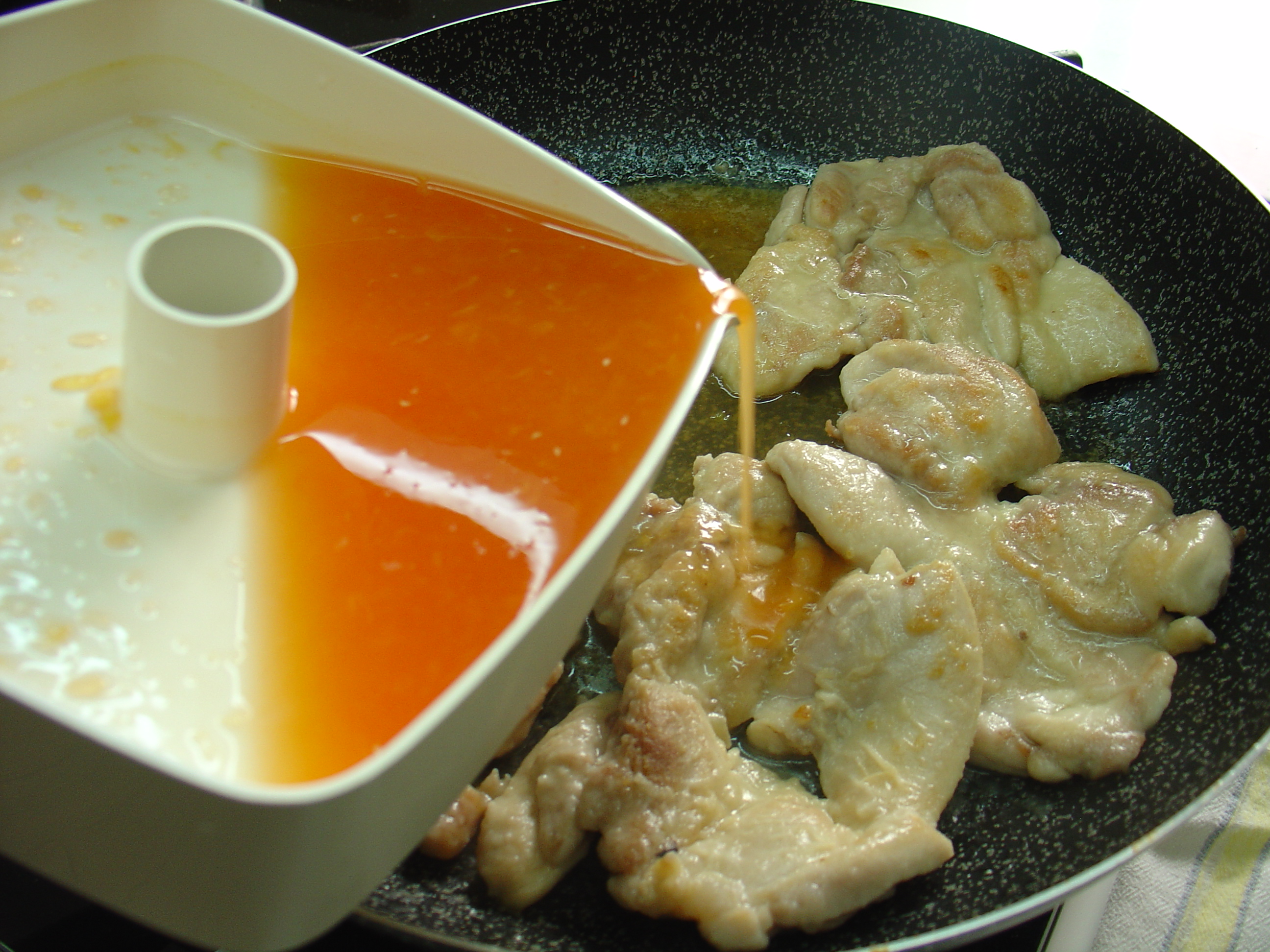 Sovracosce di pollo all'arancia