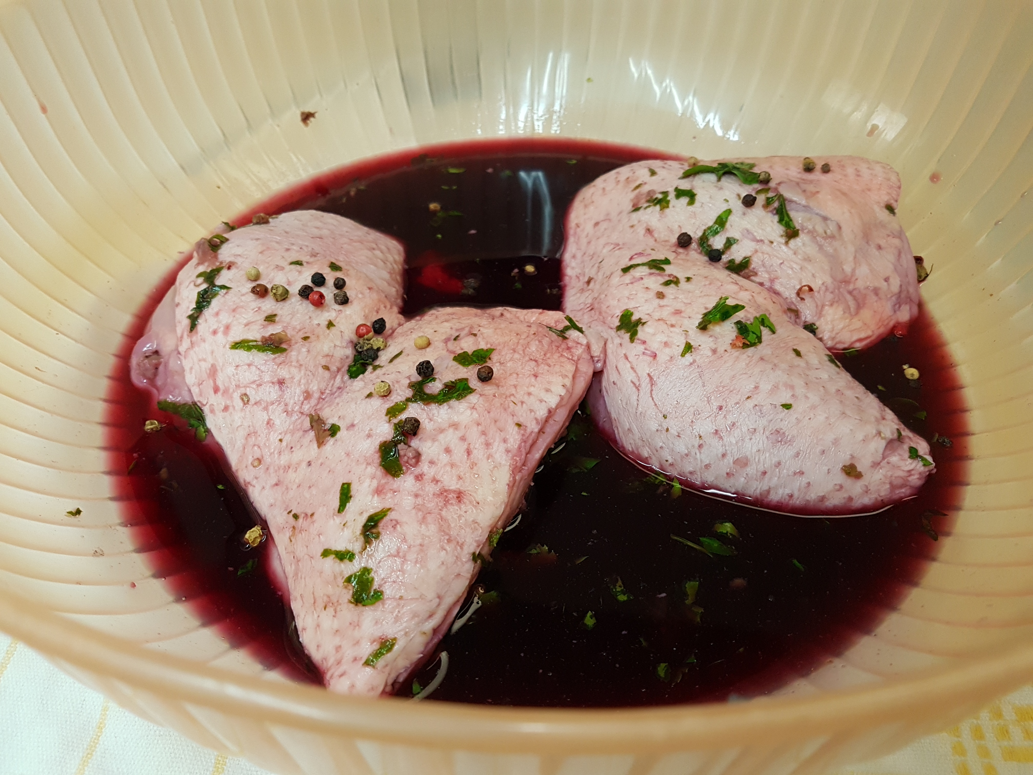 Pollo brulè al Nero di Troia