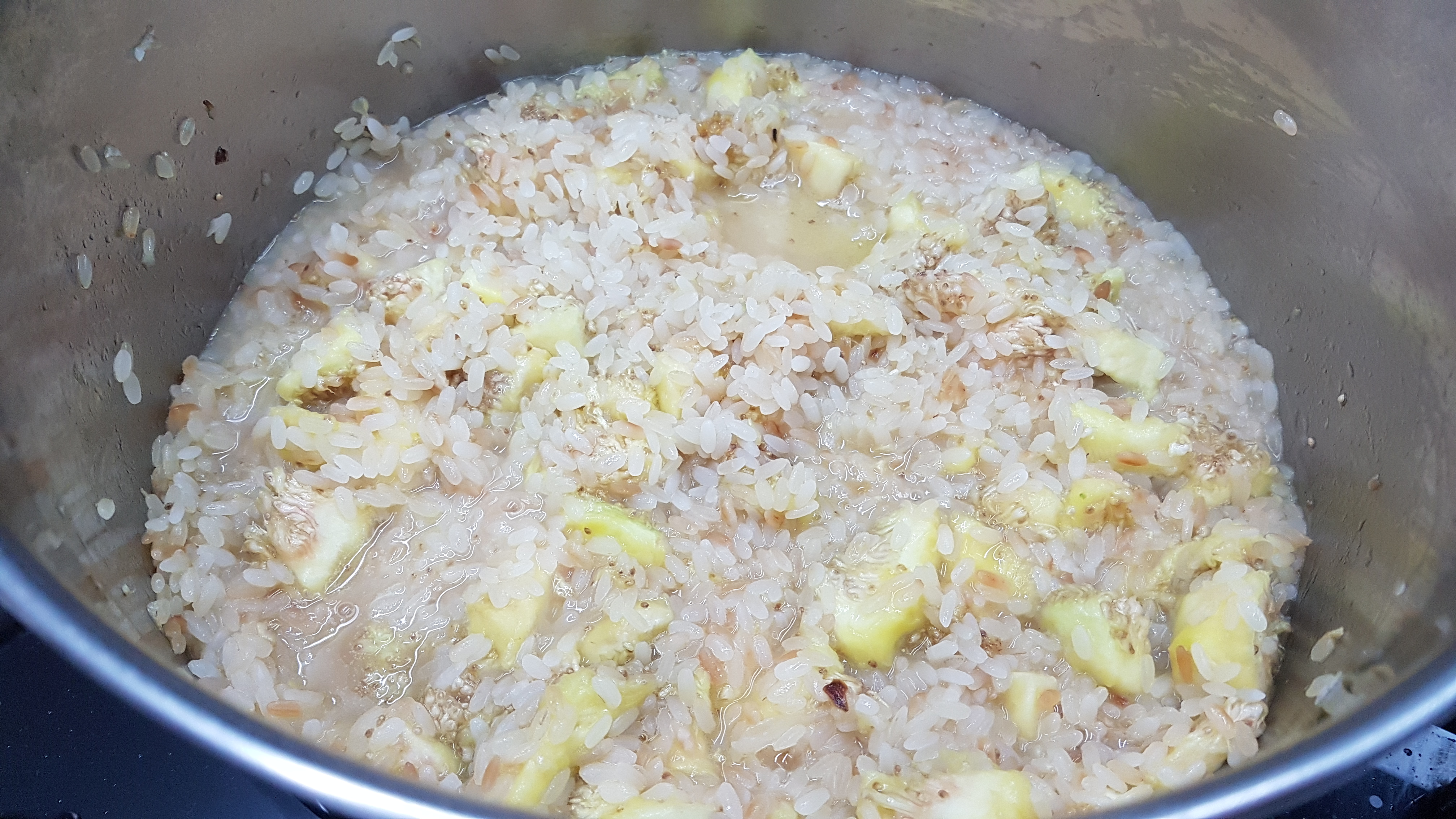 Risotto con fioroni e noci