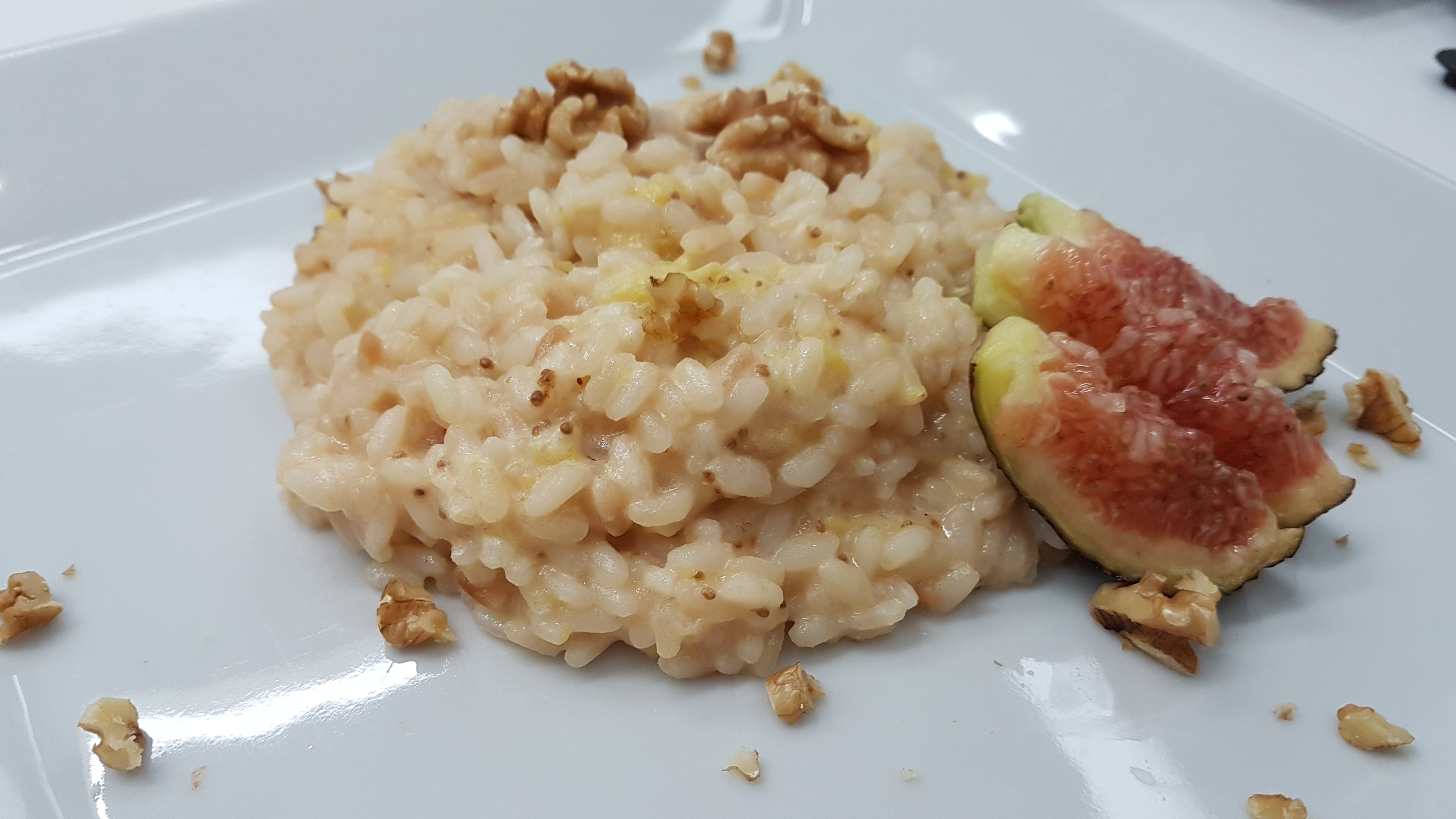 Risotto con fioroni e noci