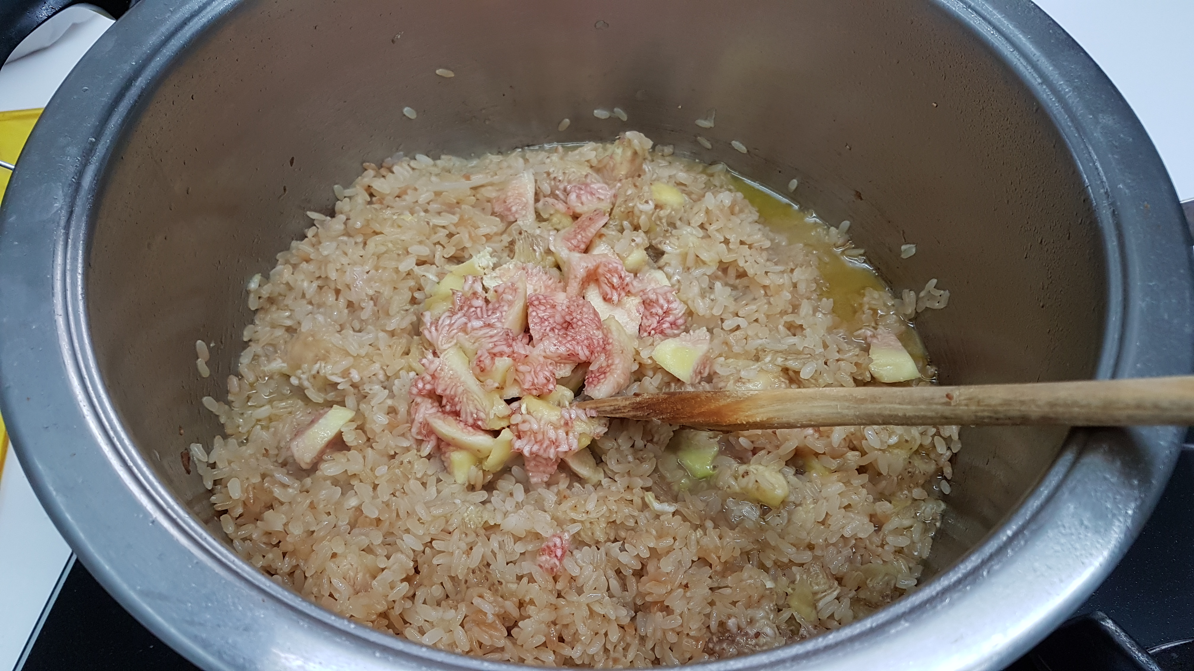 Risotto di fichi\ fioroni con fonduta