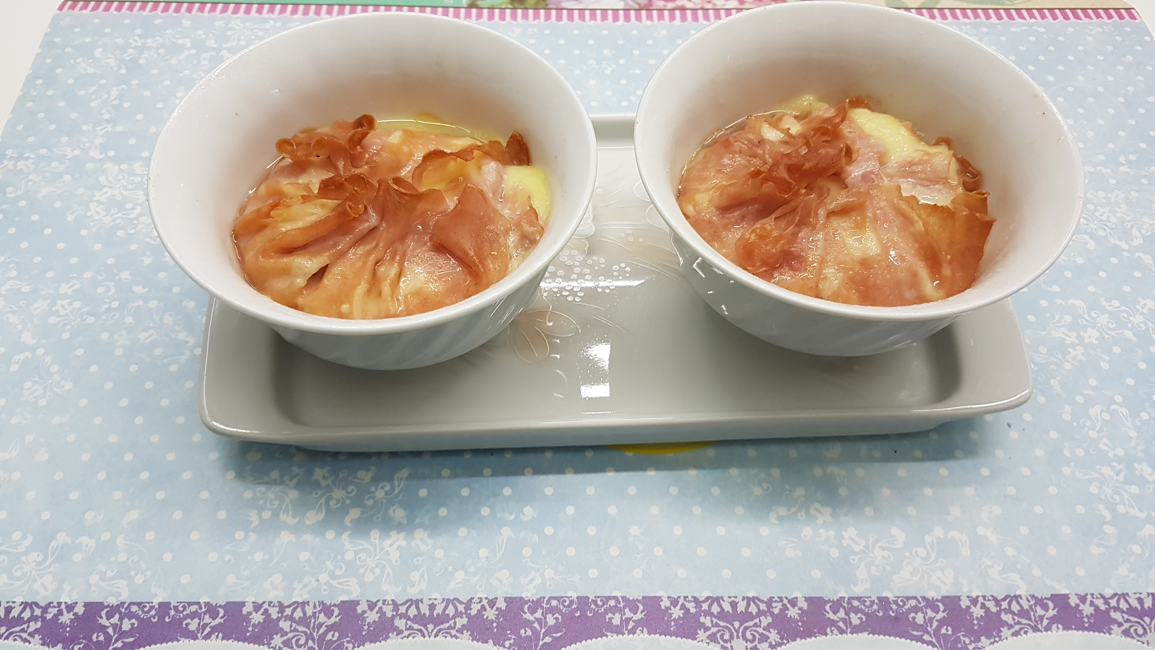 Saccottino di mortadella con purè di patate