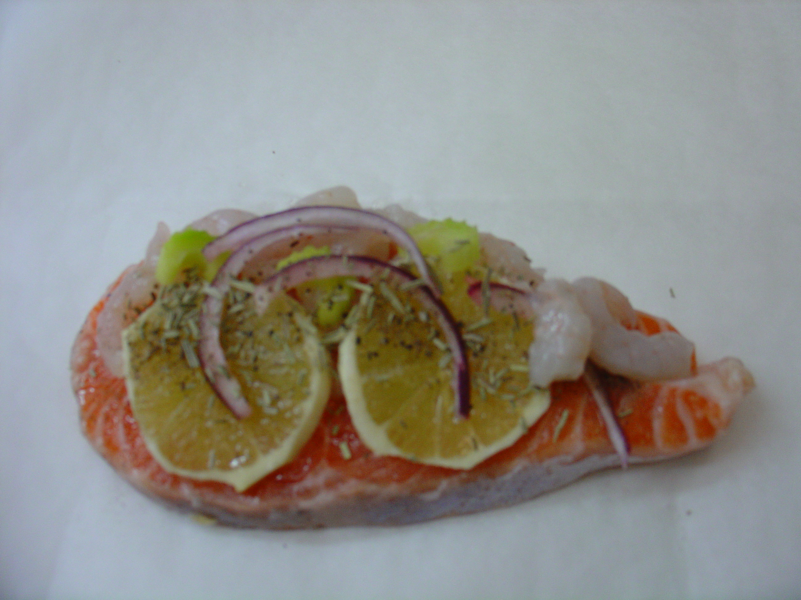 Salmone in cartoccio