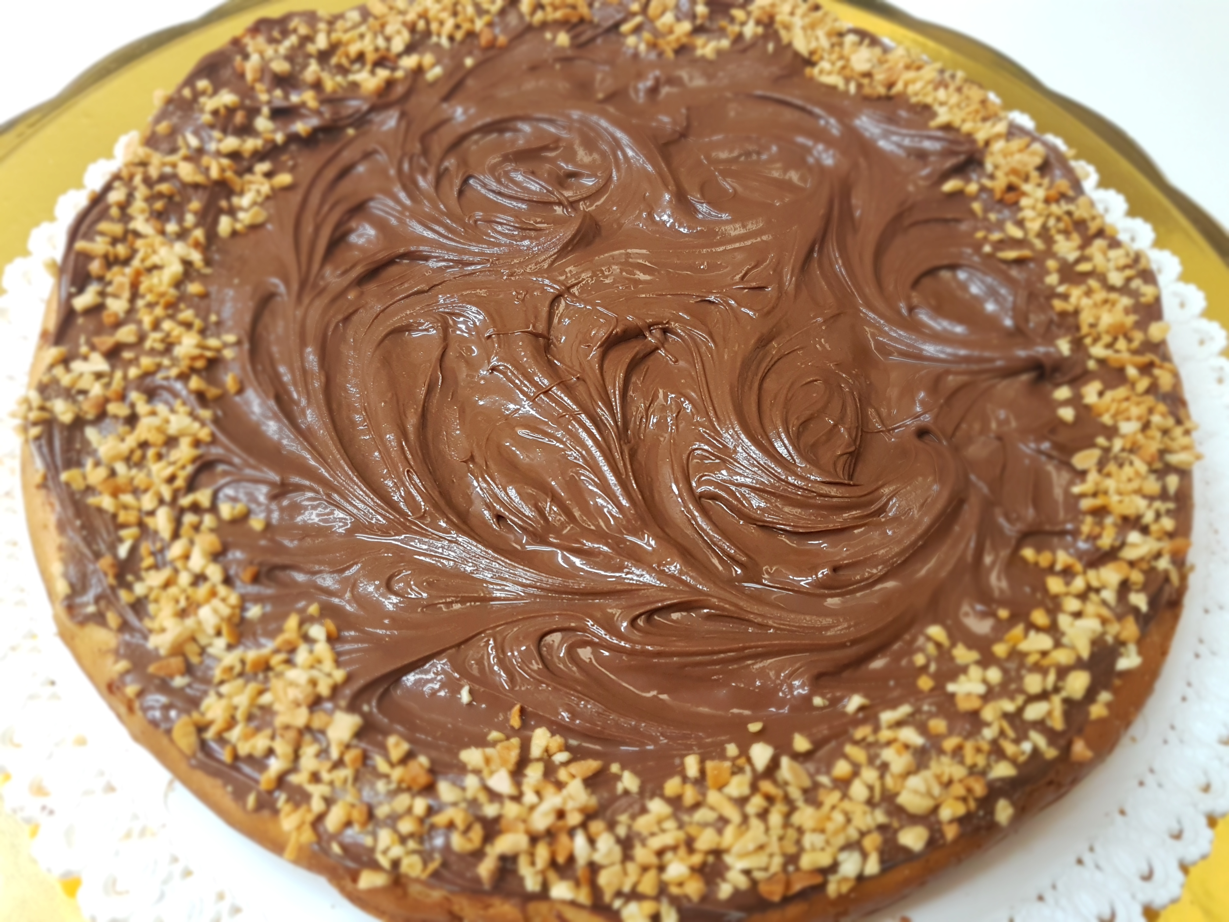 Torta Bimby con glassa alla nutella