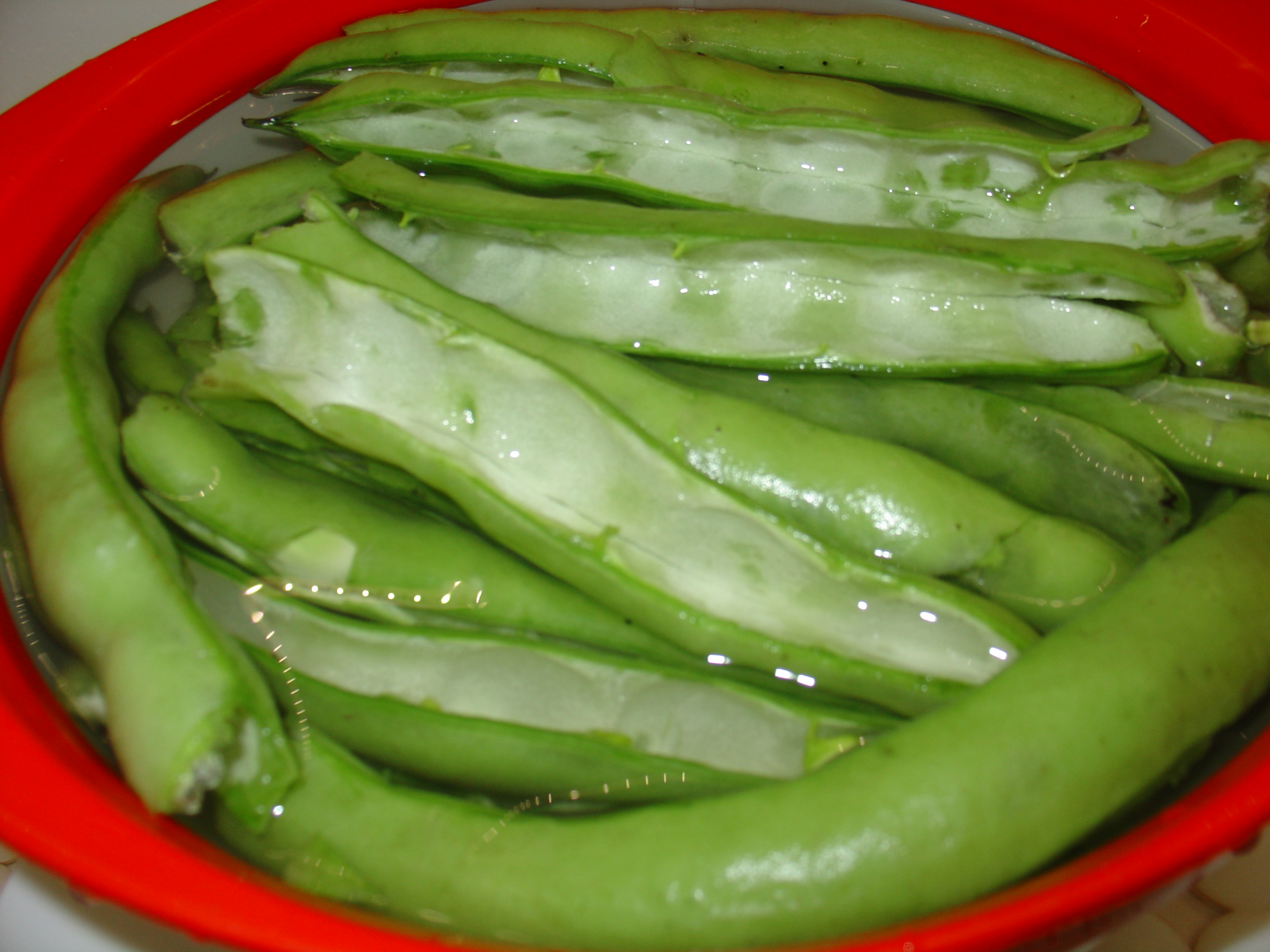 Tortino con baccelli di fave